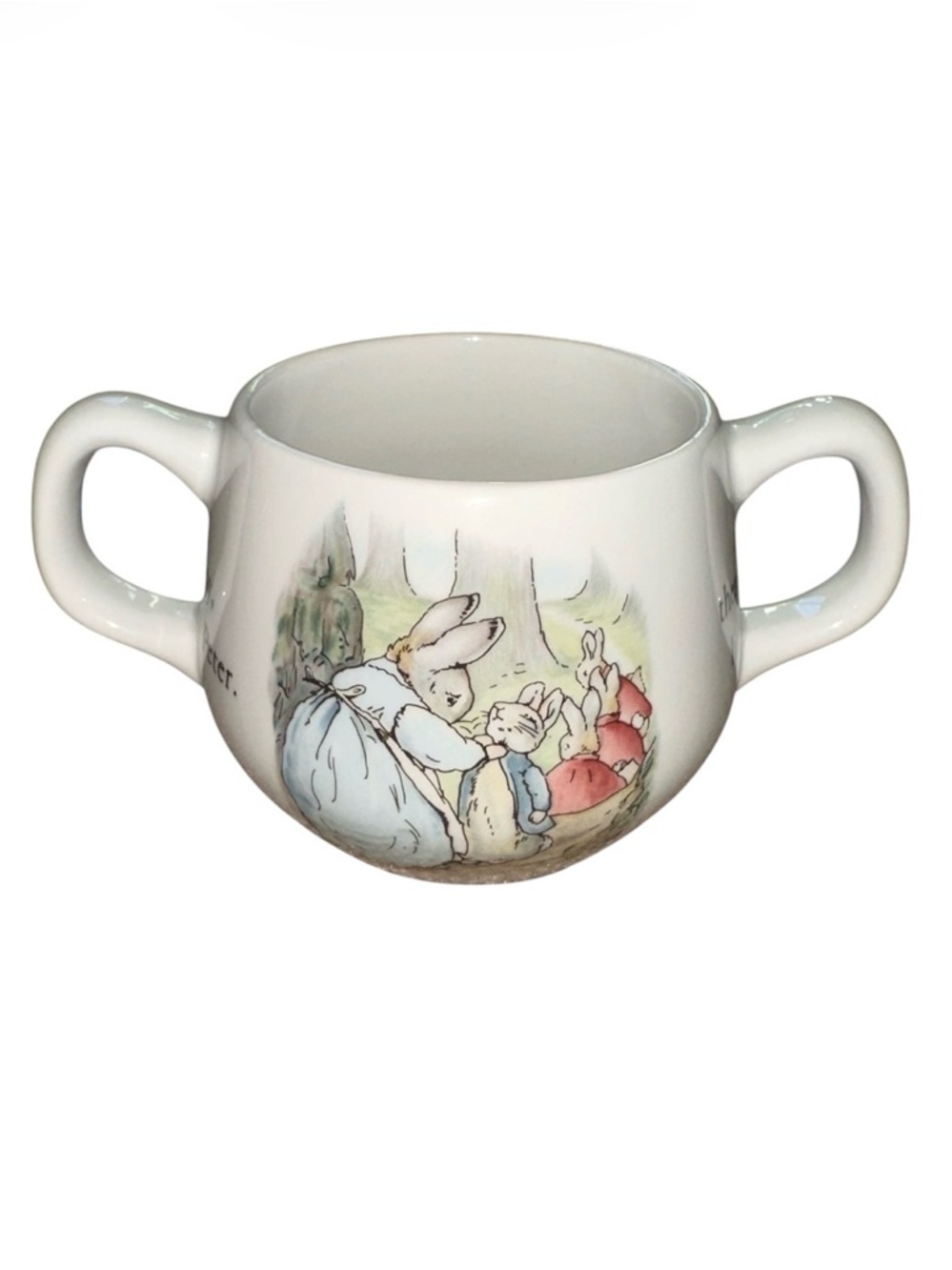 Wedgwood Beatrix Potter Peter Rabbit Two Handle Childs Cup Mug